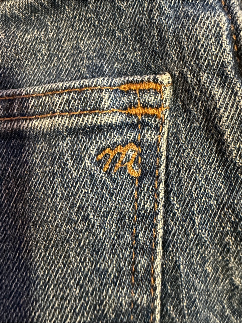 Madewell Classic Denim Straight leg Jeans - Picture 6 of 7